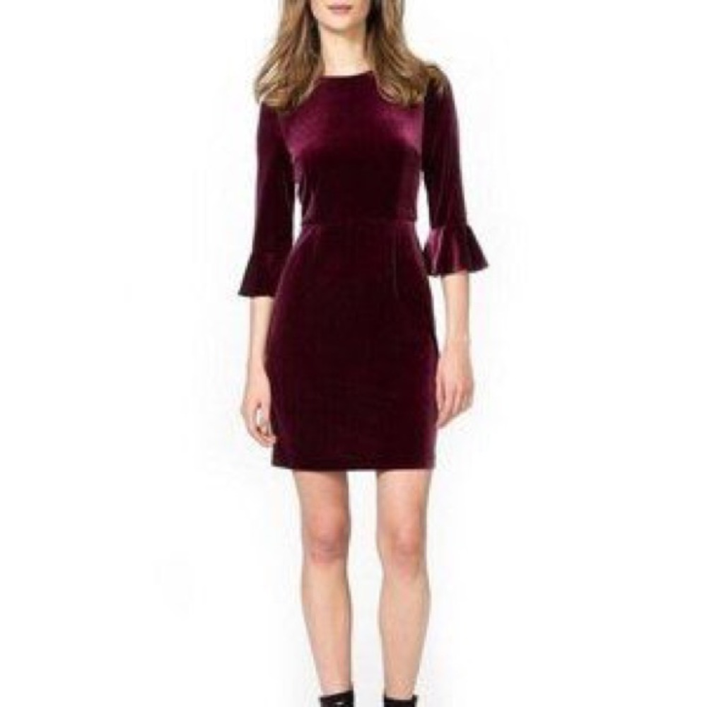 Donna Morgan Burgundy Velvet Holiday Dress!